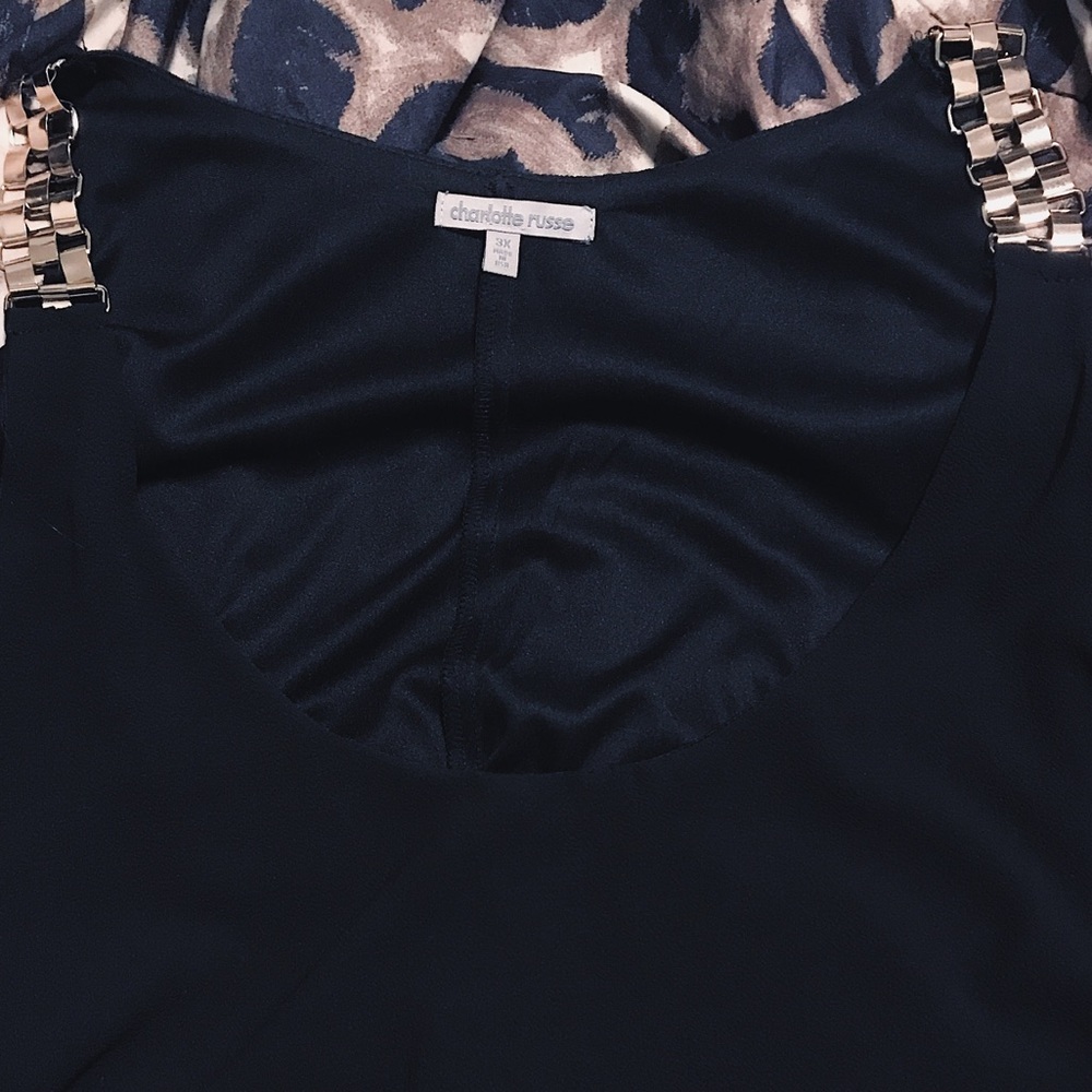 Plus Size Off The Shoulder Chain Top